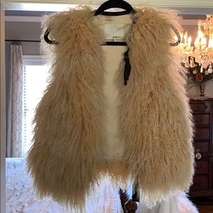 3.1 Phillip Lim Lamb Fur Shearling Vest sz 4
